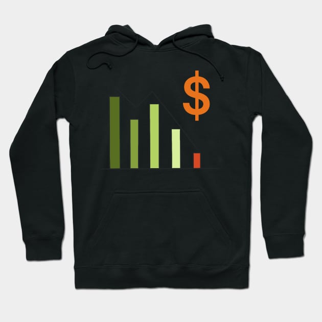 Stock Chart Investing Stock Market Hoodie by fromherotozero